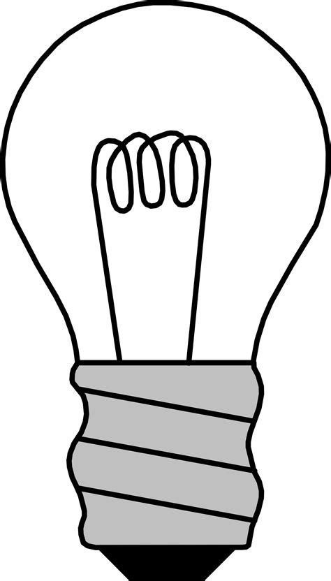 light bulb objects  printable coloring pages