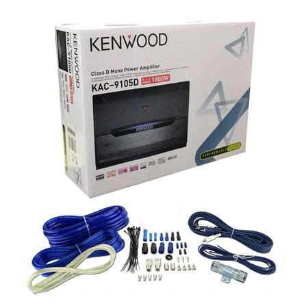 kenwood kac   mono  car amplifier power amp  gauge amp kit walmartcom