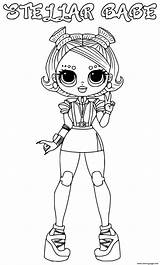 Lol Omg Coloring Babe Pages Stellar Printable sketch template