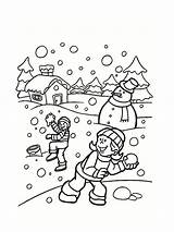 Hiver Neige Coloriages Bataille Winter Boules Colorier Jeuxetcompagnie Noel Boule Thème Jeux sketch template