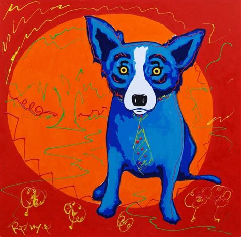 george rodrigue blue dog blue dog art blue dog painting blue dog
