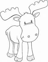 Moose Coloring Pages Printable Kids Animal Clipart Print Cute Sheets Color Bear Colouring Crafts Sheet Muffin Cranky Give If Very sketch template