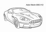 Aston Dbs Cars V12 Zapisano sketch template