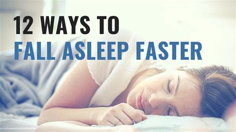 12 ways to fall asleep faster natural and easy youtube