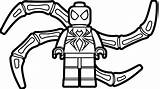 Lego Spiderman Coloring Pages sketch template