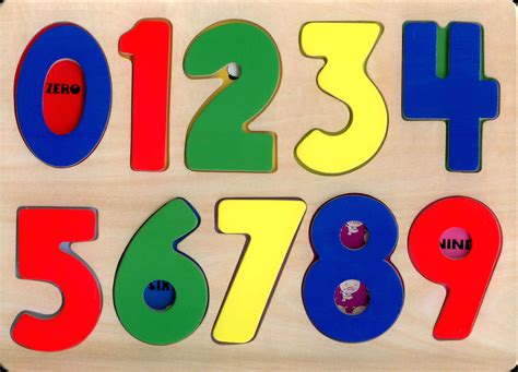 wooden jigsawpuzzle playtray numbers   ebay
