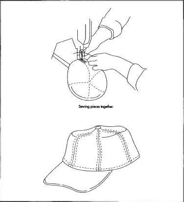 instructions    sew  baseball cap