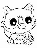 Coloring Pages Printable Cute Animals Animal Cats Kids sketch template