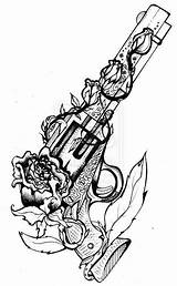 Tattoo Gun Tattoos Cool Guns Roses Drawings Drawing Sketch Rose Sketches Tagged Women Pencil Designs Thigh Pistol Coloring Getdrawings Idea sketch template