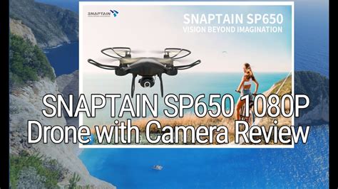 snaptain sp p drone  camera review youtube