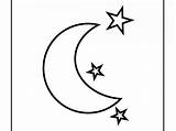 Moon Stars Coloring Pages Printable Getdrawings Sun sketch template
