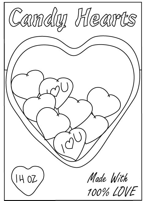valentines heart coloring pages