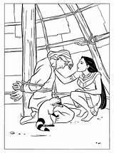 Coloring Pocahontas Pages John Smith Disney Kids Book Princess Malvorlagen Prinzessin Walt Saving Sheets Malvorlage Kinderfilme Colouring Printable Print Mermaid sketch template