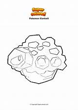 Pokemon Supercolored Colorare Roca Calyrex Roccia Ausmalbild sketch template