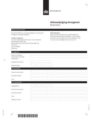belastingdienst buitenland adreswijziging form fill   sign printable  template signnow