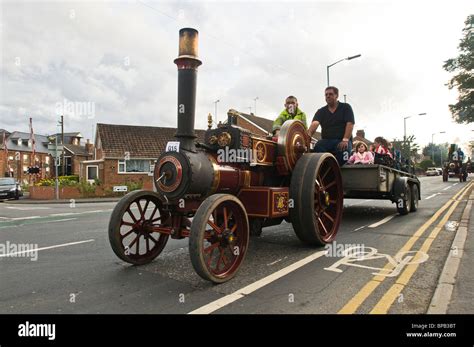 vintage steam traction engine parades  streets