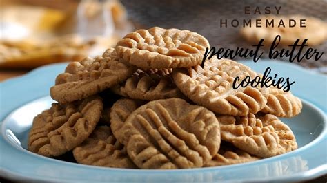 easy peanut butter cookies youtube