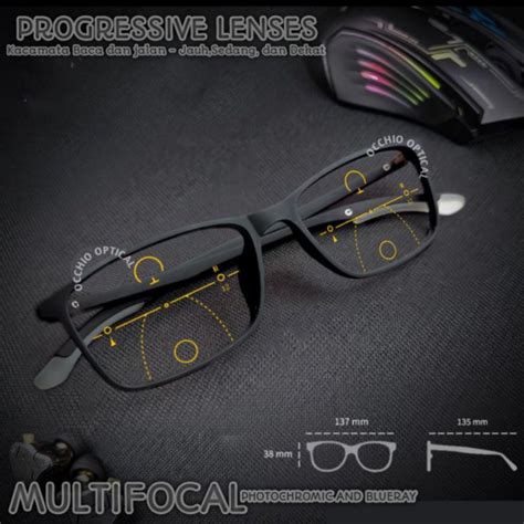 Jual Kacamata Progresif Pria Wanita Kacamata Baca Plus Jalan Frame