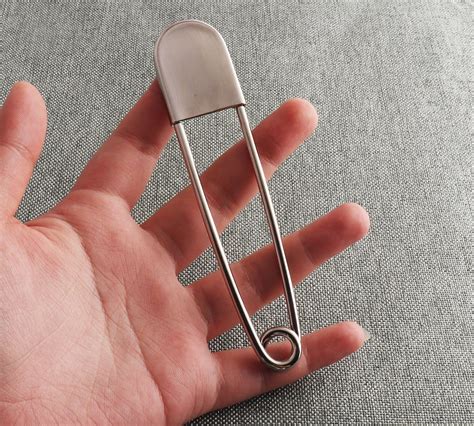giant safety pins extra large mm pins silver brooch jumbo etsy