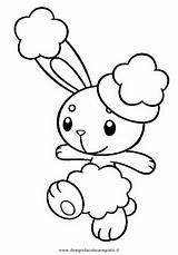Pokemon Buneary Coloring Pages Template sketch template