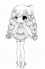 Coloring Pages Cute Anime Kids Girl Printable Girls Cartoon Pretty Animals Print Color Girly Teen Getcolorings Couple Colorings Popular Fairy sketch template