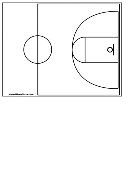 court basketball template printable