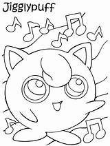 Coloring Pokemon Pages Jigglypuff sketch template