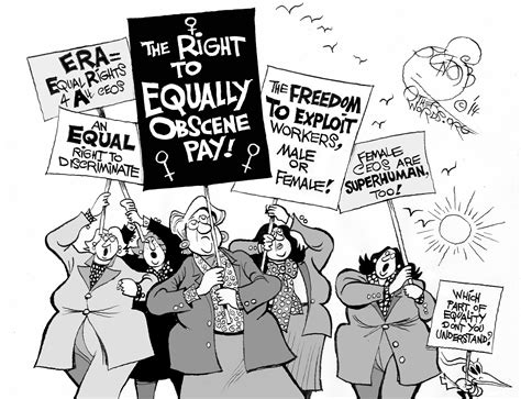 gender discrimination political cartoon