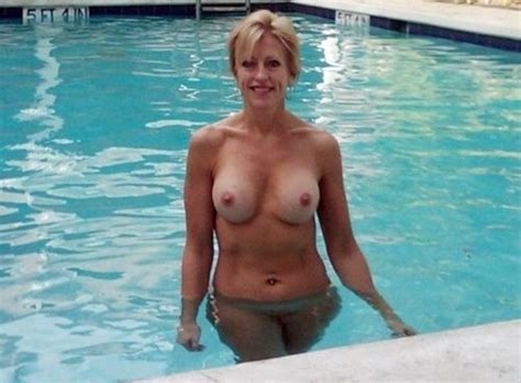 mature skinny dipping mom