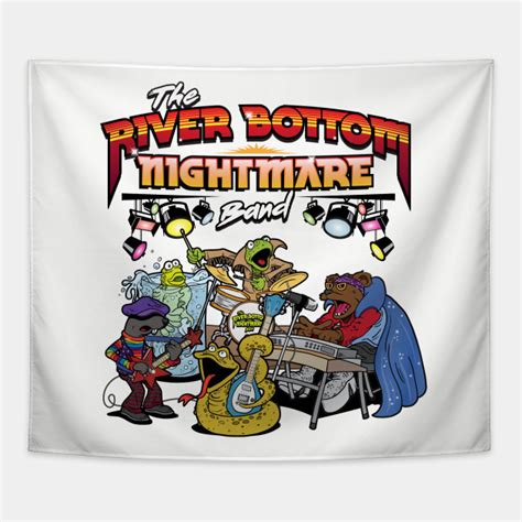 river bottom nightmare band riverbottom nightmare band tapestry teepublic
