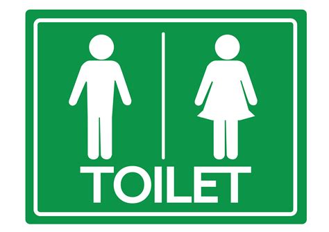 toilet symbol male  female icon  vector art  vecteezy