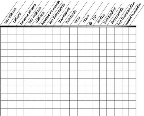 place  chart printable blank submited images