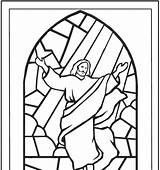 Ascension Jesus sketch template