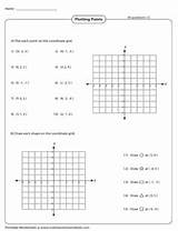 Coordinate Ordered Points Plotting Grid Shapes Plot Quadrants Mathworksheets4kids sketch template