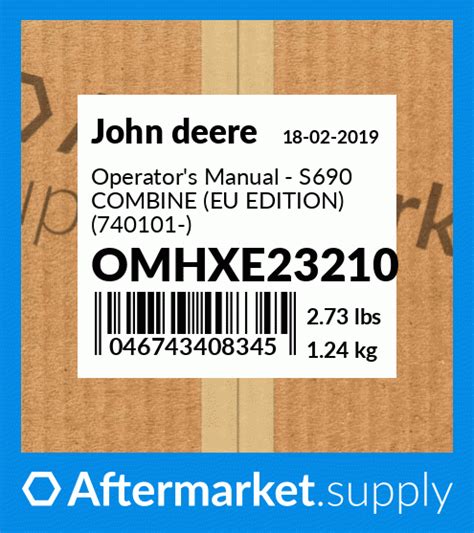 omhxe operators manual  combine eu edition  omhxe fits john deere