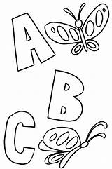 Abc Coloring Pages Creative Stimulating Brain Kids Animals Kindergarten Kid sketch template