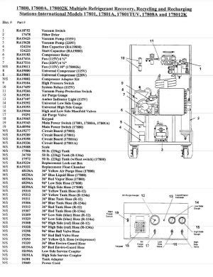 robinair ac machine replacement parts partsequipment
