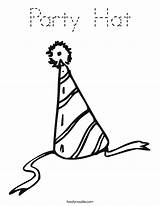 Coloring Party Birthday Hat Pages Wish Lets Make Hats Printable Let Print Colouring Color Twistynoodle Template Outline Built California Usa sketch template