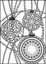 Christmas Coloring Pages Adult Zentangle Ornaments Printable Relief Stress Decorations Color Ornament Candy Getcolorings Sheets Colorings Print Decoration Rocks sketch template