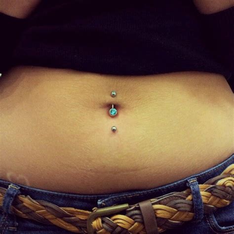 Top And Bottom Bellybutton Piercings Bellybutton Piercings Piercings