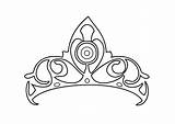 Crown Coloring Princess Pages Couronne Coloriage Tiara Drawing Queen Girls Imprimer Printable Easy Colouring Crowns Draw Princes Princesse Dessin Color sketch template