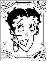 Coloring Betty Boop Pages Printable Bettyboop Kids Fun Color Print Colouring Baby sketch template