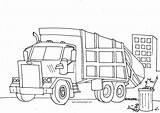 Truck Coloring Garbage Trash Pages Drawing Kids Plow Colouring Trucks Fire Printable Ausmalen Print Kinder Für Tonka Man Zum Peterbilt sketch template