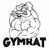 Rat Gymrat Vectorified sketch template