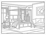 Bedroom Cape sketch template