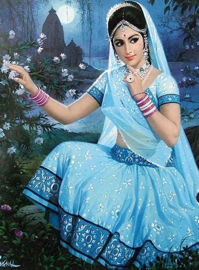 Indian Woman Beautiful Painting