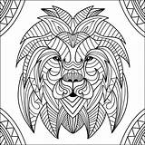 Lions Tete Leones Coloriage Adultos Tête Coloriages Adulti Enfant Justcolor Erwachsene Animaux Judah Lowen Lowe Malbuch Fur Motifs Zentangle Template sketch template