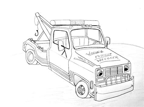 tow truck coloring pages coloring home