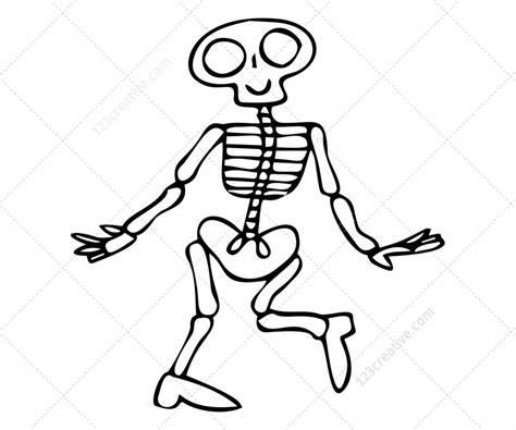 skeleton vector pack royalty free vectors for halloween