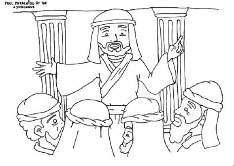 paul  silas coloring pages images  pinterest sunday